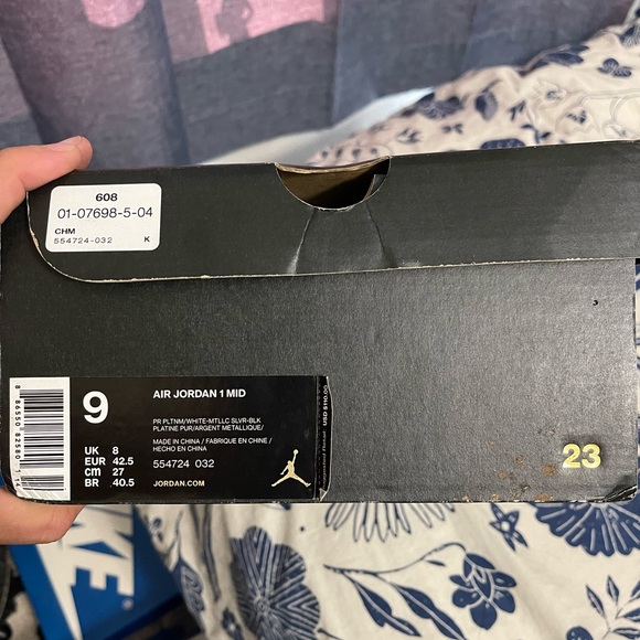 Jordan 1 mid pure platinum - Picture 6 of 6